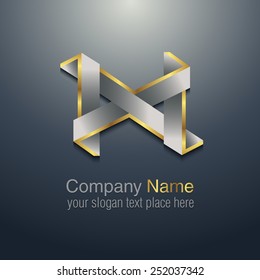 Abstract logo template element for identity business. Vector illustration