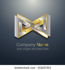 Abstract logo template element for identity business. Vector illustration