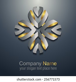 Abstract logo template element for identity business. Vector illustration