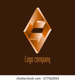 Abstract logo template element for identity business. Vector illustration