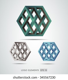 Abstract logo template element for identity business. Vector illustration