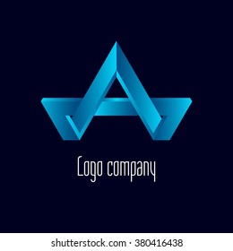Abstract logo template element for identity business. Vector illustration