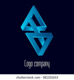 Abstract logo template element for identity business. Vector illustration