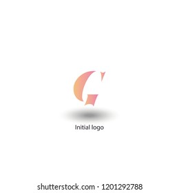 abstract logo template, icon G letter, vector illustration graphic design