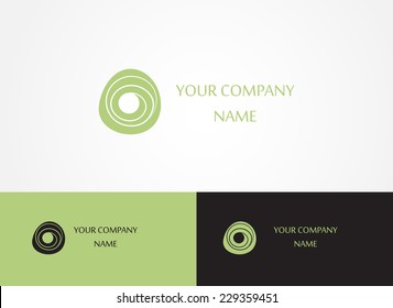 Abstract logo template icon. Logotype for spa or beauty business. Vector. Editable.