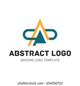 Abstract logo template. Letter a logo template
