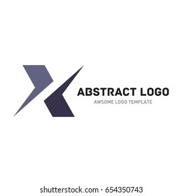 Abstract logo template. Letter x logo template
