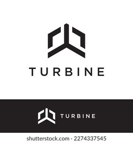 Abstract logo template propeller of airplane, windmill, fan.Logo for aviation,company,brand,industry. With a modern concept.