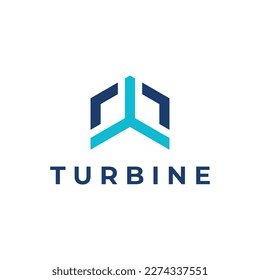 Abstract logo template propeller of airplane, windmill, fan.Logo for aviation,company,brand,industry. With a modern concept.