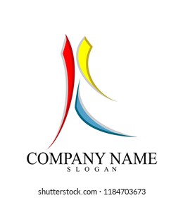 abstract logo template  ready use for company  real estate  technology  architect  etc  vector illustration download in eps10
