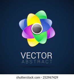 Abstract Logo template set. Icons for any type of business