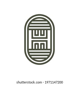 Abstract logo template or symbol in line style