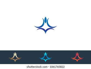 Abstract Logo Template Vector Icon Illustration Design