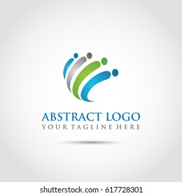 Abstract Logo Template. Vector Illsutrator Eps. 10
