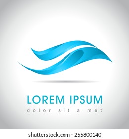 Abstract logo template, vector illustration