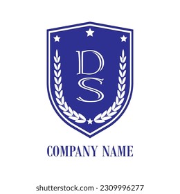 Abstraktes Logo mit Text auf isoliertem Hintergrund