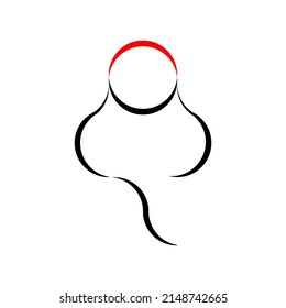 an abstract logo that I inspired from a card spade using the golden ratio