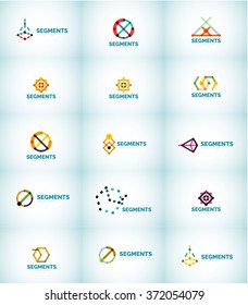 Abstract logo, thin line geometrical design