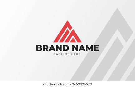 Abstract logo of a triangle or letter A logo