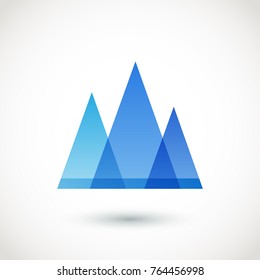 Abstract logo triangle. Vector