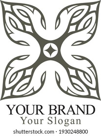 Abstract Logo with Tribal Vector