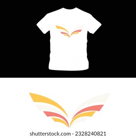plantilla editable de diseño de camisetas con logotipo abstracto
