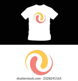 plantilla editable de diseño de camisetas con logotipo abstracto 