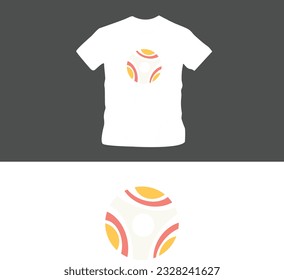 abstract logo t-shirt design editable template