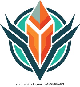 Logo Abstractas De La Camiseta En La Parte Delantera 1