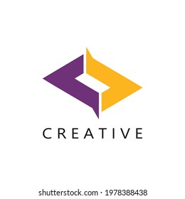 abstract logo of two triangles facing each other