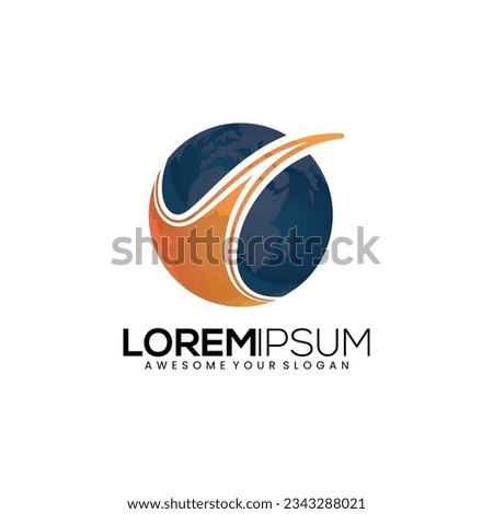 abstract Logo V design template. Abstract Curcle Premium nominal monogram business sign. Universal foundation vector icon. Shield Secure Safe.