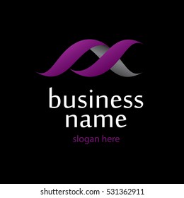 Infinity Ribbon Logo Vector Abstract Infinity Stock Vector (Royalty ...