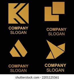 abstract logo vector collection, geometry, circle, triangle, rectangle