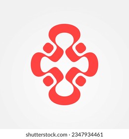 abstraktes Logo, Vektordesign für Firmensymbol