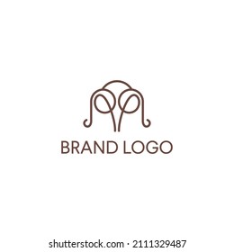 Abstract logo vector design. Elegant ornament vector