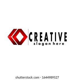 abstract logo, vector design with a white background.