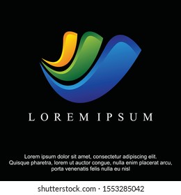 Abstract Logo Vector Illustration concept, icon or symbol template