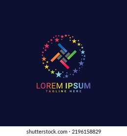 Resumen de diseño de ilustraciones vectoriales de logotipo