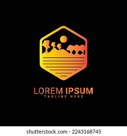 Resumen de diseño de ilustraciones vectoriales de logotipo