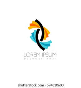 Abstract Logo Vector. Infinity swirl logo.