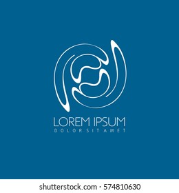 Abstract Logo Vector. Infinity swirl logo.