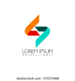 Abstract Logo Vector. Infinity swirl logo.