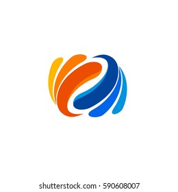 Abstract Logo Vector. Infinity swirl logo.