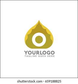 Abstract logo vector. Letter O