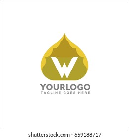 Abstract logo vector. Letter V