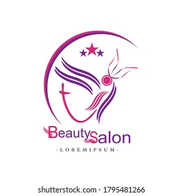 abstract logo vector set for beauty salon, hair salon, cosmetics