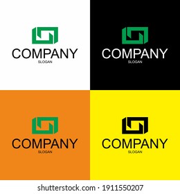 abstract logo vector template design. 
isolated with a different background.