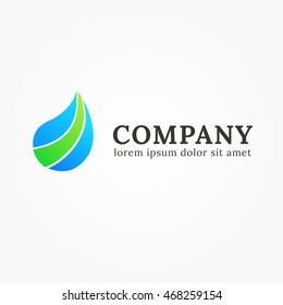Abstract logo waterdrop