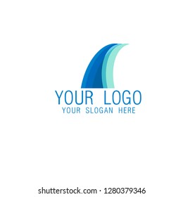 Abstract Logo Wave Design