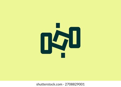 Logotipo Abstractas que teje Formas y líneas en esencia de marca, un símbolo moderno más allá de los objetos